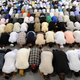 Muslims pray on the first day of Ramadan. (Getty Images)